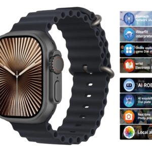 Smartwatch Ultra Reloj Inteligente ⌚ - Con Asistente AI, Sincronización Bluetooth, Monitoreo de Salud y Deportivo.
